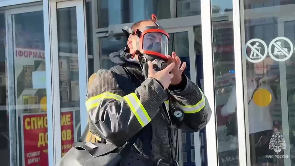 В одном из торговых центров Ишима прошли пожарно-тактические учения