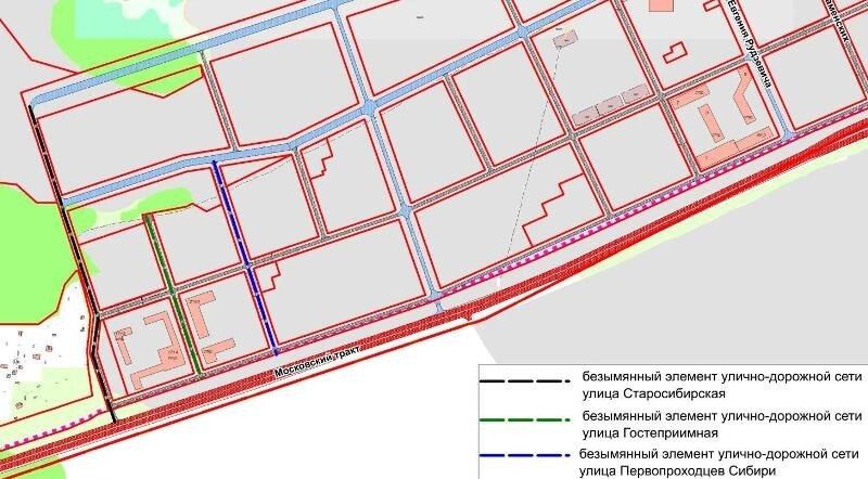 Улицы Старосибирская, Гостеприимная и Первопроходцев Сибири могут появиться в Тюмени на территории планировочного района № 19 "Плехановский"
