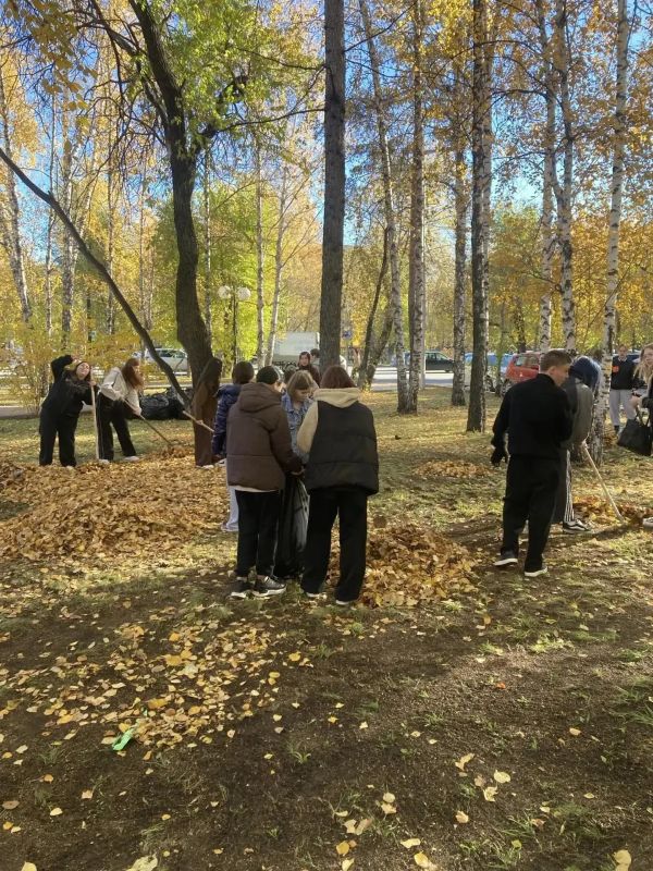 Студенты и преподаватели привели в порядок сквер Романтиков Студенты и преподаватели привели в порядок сквер Романтиков