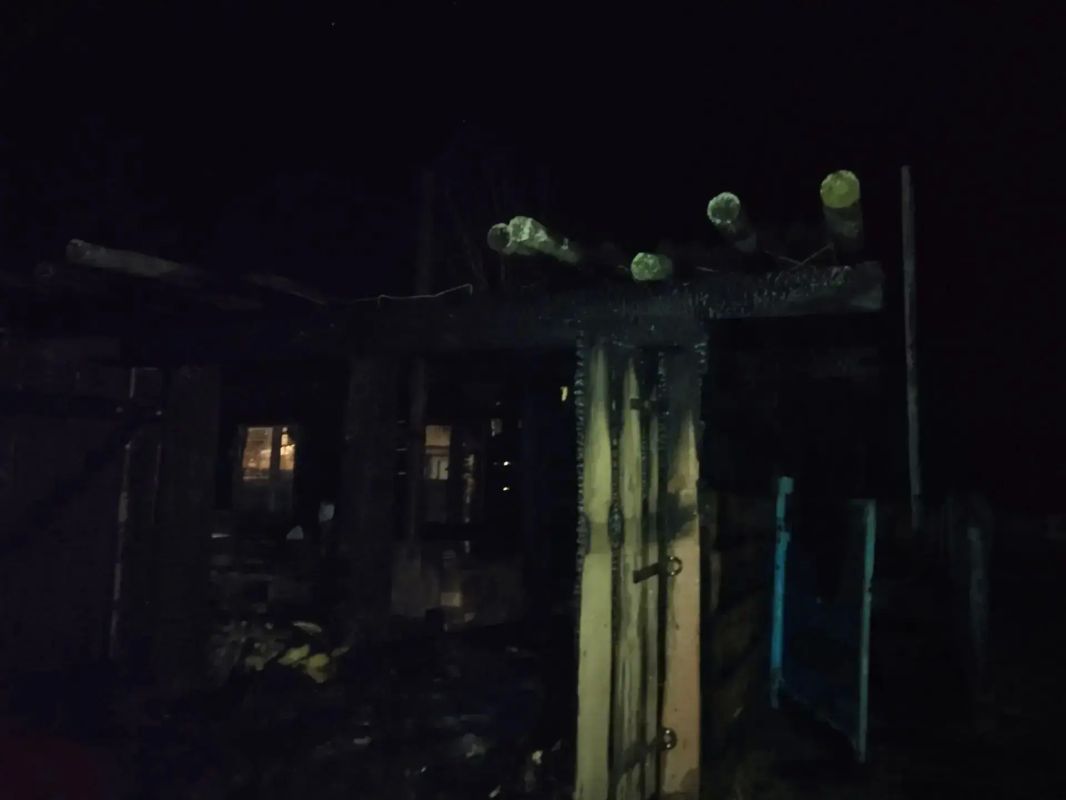 В СЕЛЕ ВЕСЕЛАЯ ГРИВА НИЖНЕТАВДИНСКОГО ОКРУГА ПРОИЗОШЁЛ ПОЖАР